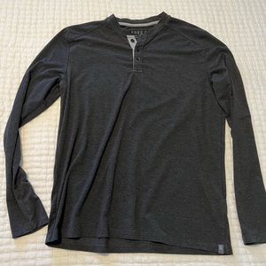 Free Fly Bamboo Flex Henley (Mens - Medium) heather black